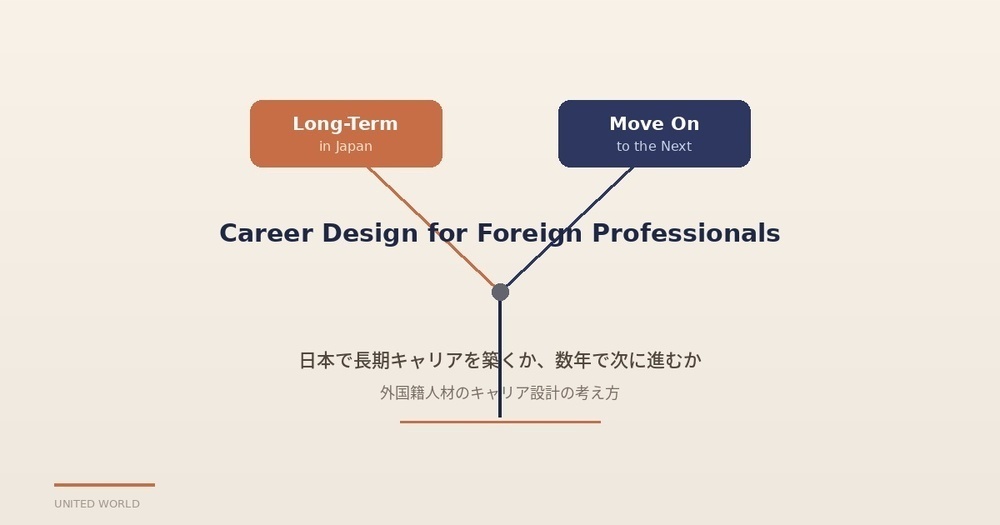 日本で長期キャリアを築くか、数年で次に進むか――外国籍人材のキャリア設計の考え方
